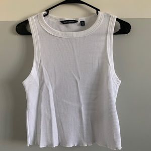 CK lettuce edge tank top